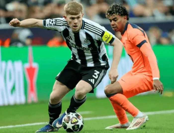 亚马尔欧冠生涯首次零过人，纽卡1比1战平巴萨